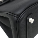 エルメス HERMES バーキン25 ブラック トゴ ハンドバッグ シルバー金具 黒 新品 未使用