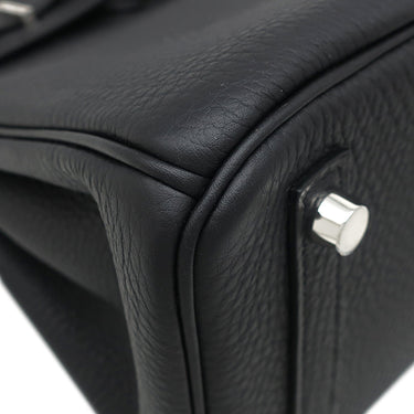 エルメス HERMES バーキン25 ブラック トゴ ハンドバッグ シルバー金具 黒 新品 未使用