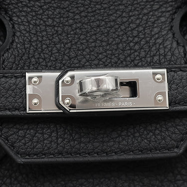 エルメス HERMES バーキン25 ブラック トゴ ハンドバッグ シルバー金具 黒 新品 未使用