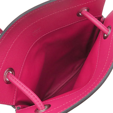 エルメス HERMES サックアリーヌ ミニ ローズメキシコ スイフト ショルダーバッグ シルバー金具