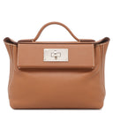 エルメス HERMES サック ヴァンキャトル 24/24 ミニ 21 ゴールド エバーカラー スイフト 2WAYバッグ シルバー金具 茶 ショルダー