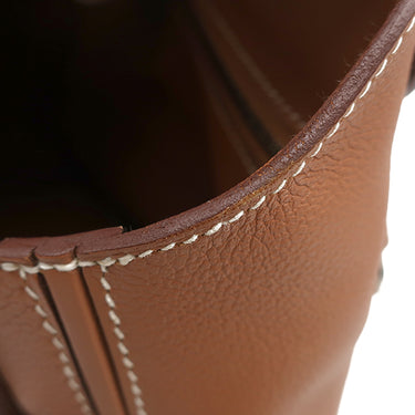 エルメス HERMES サック ヴァンキャトル 24/24 ミニ 21 ゴールド エバーカラー スイフト 2WAYバッグ シルバー金具 茶 ショルダー