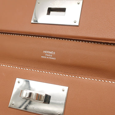 エルメス HERMES サック ヴァンキャトル 24/24 ミニ 21 ゴールド エバーカラー スイフト 2WAYバッグ シルバー金具 茶 ショルダー