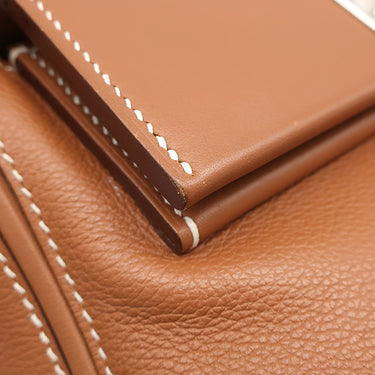 エルメス HERMES サック ヴァンキャトル 24/24 ミニ 21 ゴールド エバーカラー スイフト 2WAYバッグ シルバー金具 茶 ショルダー