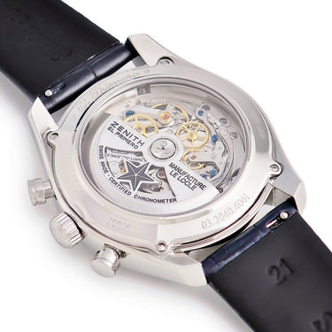 腕時計 ゼニス ZENITH クロノマスター 1969 エルプリメロ オープン 03.2040.4061/52.C700 自動巻き メンズ ブルー スモールセコンド