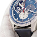 腕時計 ゼニス ZENITH クロノマスター 1969 エルプリメロ オープン 03.2040.4061/52.C700 自動巻き メンズ ブルー スモールセコンド