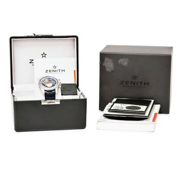 腕時計 ゼニス ZENITH クロノマスター 1969 エルプリメロ オープン 03.2040.4061/52.C700 自動巻き メンズ ブルー スモールセコンド