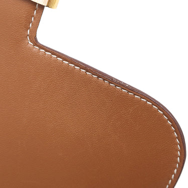 エルメス HERMES コンスタンス3 ミニ ゴールド ヴォーエプソン ショルダーバッグ ゴールド金具 茶