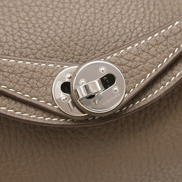 エルメス HERMES リンディ ミニ 20 エトゥープ トリヨンクレマンス ショルダーバッグ シルバー金具 グレージュ