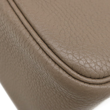 エルメス HERMES リンディ ミニ 20 エトゥープ トリヨンクレマンス ショルダーバッグ シルバー金具 グレージュ