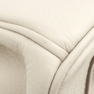 エルメス HERMES バーキン25 クレ トゴ ハンドバッグ ローズゴールド金具 オフホワイト RG PG