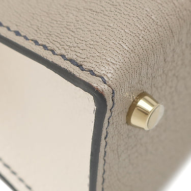 エルメス HERMES ミニケリードゥ 外縫い エトゥープ×ナタ シェーブル シェーブルシャムキラ 2WAYバッグ シャンパンゴールド金具 【PO品】 グレージュ オフホワイト バイカラー