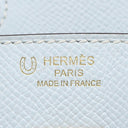 エルメス HERMES バーキン25 ブループリュム×ナタ ヴォーエプソン ハンドバッグ マットゴールド金具 【PO品】 水色 アイボリー バイカラー ゴールド金具