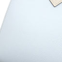 エルメス HERMES バーキン25 ブループリュム×ナタ ヴォーエプソン ハンドバッグ マットゴールド金具 【PO品】 水色 アイボリー バイカラー ゴールド金具