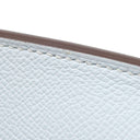 エルメス HERMES バーキン25 ブループリュム×ナタ ヴォーエプソン ハンドバッグ マットゴールド金具 【PO品】 水色 アイボリー バイカラー ゴールド金具