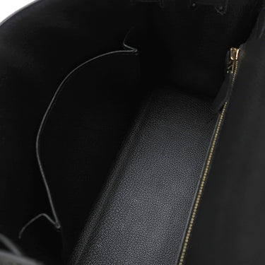 エルメス HERMES ケリー25 外縫い ブラック ヴォーエプソン 2WAYバッグ ゴールド金具 黒