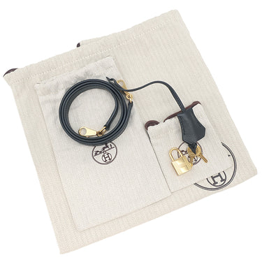 エルメス HERMES ケリー25 外縫い ブラック ヴォーエプソン 2WAYバッグ ゴールド金具 黒