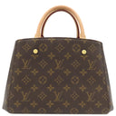 ルイヴィトン LOUIS VUITTON モンテーニュBB M41055 モノグラム モノグラムキャンバス 2WAYバッグ ゴールド金具 茶 ショルダー ハンドバッグ 鍵・パドロック・クロシェット欠品