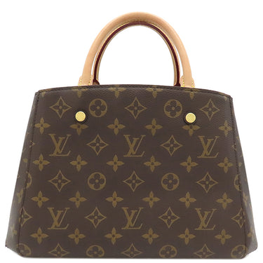 ルイヴィトン LOUIS VUITTON モンテーニュBB M41055 モノグラム モノグラムキャンバス 2WAYバッグ ゴールド金具 茶 ショルダー ハンドバッグ 鍵・パドロック・クロシェット欠品