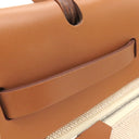 エルメス HERMES エールバッグジップPM 31 ナチュラルサブレ×エクリュ レザー ヴァッシュハンター トワルHレリーフ 2WAYバッグ シルバー金具 【PO品】 ブリッド ドゥ ガラ クロシェットに刻印有