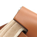 エルメス HERMES エールバッグジップPM 31 ナチュラルサブレ×エクリュ レザー ヴァッシュハンター トワルHレリーフ 2WAYバッグ シルバー金具 【PO品】 ブリッド ドゥ ガラ クロシェットに刻印有