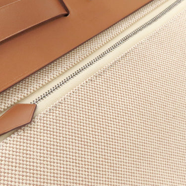 エルメス HERMES エールバッグジップPM 31 ナチュラルサブレ×エクリュ レザー ヴァッシュハンター トワルHレリーフ 2WAYバッグ シルバー金具 【PO品】 ブリッド ドゥ ガラ クロシェットに刻印有