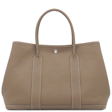 エルメス HERMES ガーデンパーティー PM エトゥープ ネゴンダ トートバッグ シルバー金具 グレージュ