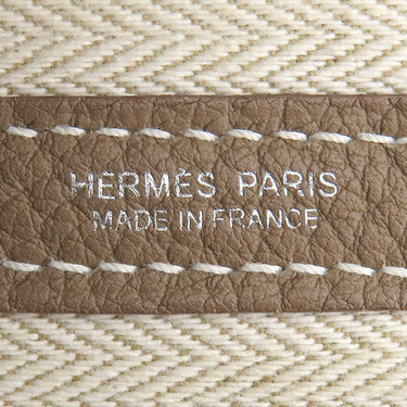 エルメス HERMES ガーデンパーティー PM エトゥープ ネゴンダ トートバッグ シルバー金具 グレージュ