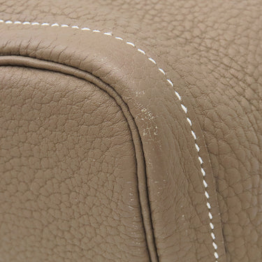 エルメス HERMES ガーデンパーティー PM エトゥープ ネゴンダ トートバッグ シルバー金具 グレージュ