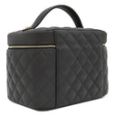 シャネル CHANEL タイムレスクラシック バニティ AP2573 ブラック レザー キャビアスキン ハンドバッグ ゴールド金具 トップハンドル ヴァニティ 黒