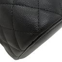 シャネル CHANEL タイムレスクラシック バニティ AP2573 ブラック レザー キャビアスキン ハンドバッグ ゴールド金具 トップハンドル ヴァニティ 黒