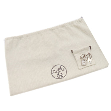 エルメス HERMES ピコタンロックMM ナタ トリヨンクレマンス ハンドバッグ シルバー金具 アイボリー