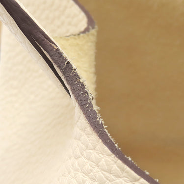 エルメス HERMES ピコタンロックMM ナタ トリヨンクレマンス ハンドバッグ シルバー金具 アイボリー