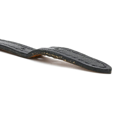 エルメス HERMES パッサージュ クルーテ ブラック レザー GP T2 ブレスレット シルバー金具 黒