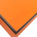 エルメス HERMES クラウディア シュシュ オレンジ×マルチカラー シルク ヘアアクセサリー