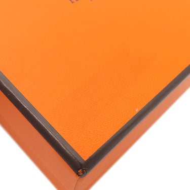 エルメス HERMES クラウディア シュシュ オレンジ×マルチカラー シルク ヘアアクセサリー