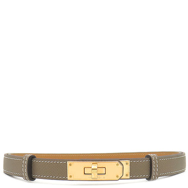 エルメス HERMES ケリー 18 エトゥープ ヴォーエプソン GP ベルト ローズゴールド金具 グレージュ ターンロック金具 スライド調節 RG PG