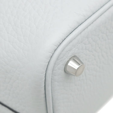 エルメス HERMES ピコタンロック PM 18 ブルーペール トリヨンクレマンス ハンドバッグ シルバー金具 新品 未使用 薄青