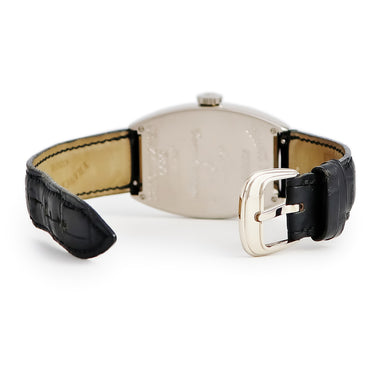 腕時計 フランクミュラー FRANCK MULLER トノウカーベックス クレイジーアワーズ 5850CH 自動巻き メンズ K18WG無垢 ギョウシェ 青針