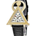 腕時計 ウォルサム WALTHAM フリーメイソン トライアングル 96380.74 手巻き メンズ K18YG無垢 シルバー 三角形 アンティーク 限定