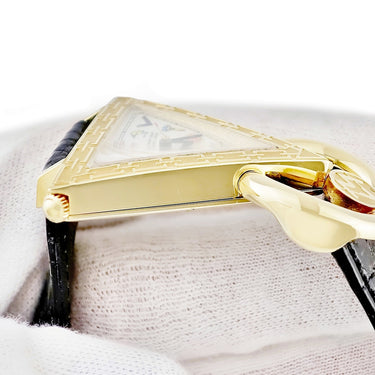 腕時計 ウォルサム WALTHAM フリーメイソン トライアングル 96380.74 手巻き メンズ K18YG無垢 シルバー 三角形 アンティーク 限定