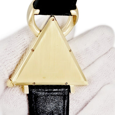 腕時計 ウォルサム WALTHAM フリーメイソン トライアングル 96380.74 手巻き メンズ K18YG無垢 シルバー 三角形 アンティーク 限定