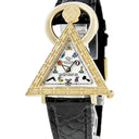 腕時計 ウォルサム WALTHAM フリーメイソン トライアングル 96380.74 手巻き メンズ K18YG無垢 シルバー 三角形 アンティーク 限定