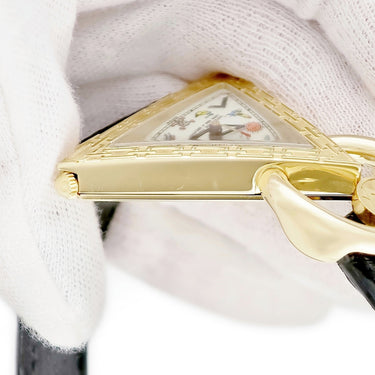 腕時計 ウォルサム WALTHAM フリーメイソン トライアングル 96380.74 手巻き メンズ K18YG無垢 シルバー 三角形 アンティーク 限定