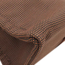 エルメス HERMES エールラインPM ブラウン キャンバス トートバッグ シルバー金具 茶