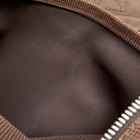 エルメス HERMES エールラインPM ブラウン キャンバス トートバッグ シルバー金具 茶