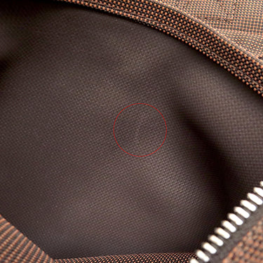 エルメス HERMES エールラインPM ブラウン キャンバス トートバッグ シルバー金具 茶