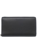 バレンシアガ BALENCIAGA ラウンドファスナー ブラック レザー 長財布 シルバー金具 黒