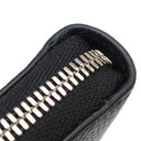 バレンシアガ BALENCIAGA ラウンドファスナー ブラック レザー 長財布 シルバー金具 黒