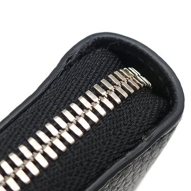 バレンシアガ BALENCIAGA ラウンドファスナー ブラック レザー 長財布 シルバー金具 黒